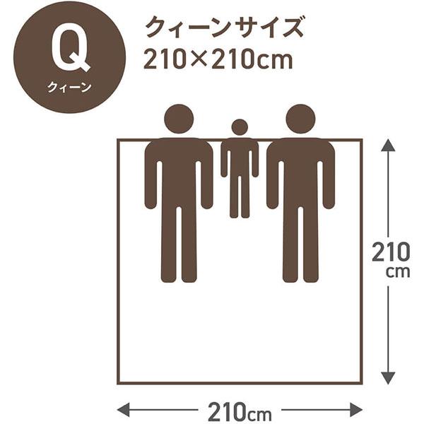 合い掛け羽毛布団 PM480-A [クィーン(210×210cm) /春・秋用 /ポーランド産ホワイトマザーグースダウン95％ /日本製]   PM-480-A ［クィーン(210×210cm)］ |  | 04