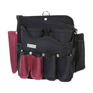 基陽 ＫＨ 超高密度シリーズ ウェーブ固定ポケット付バッグ 黒／緋 ３０００ＺＫＲ | 