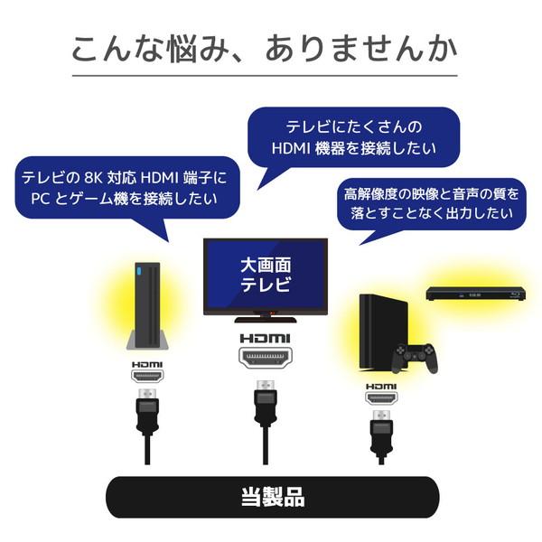 RATOC(ラトックシステム) 8K60Hz/4K120Hz対応 4入力1出力 HDMI切替器   RS-HDSW41-8K ［4入力 /1出力 /4K対応］ |  | 02
