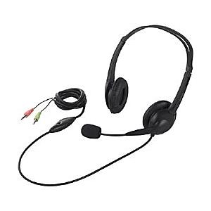 BUFFALO(バッファロー) BSHSH07BK (ヘッドセット/φ3.5ミニプラグ/両耳ヘッドバンド式/半密閉タイプ) [振込不可][代引不可] | BUFFALO