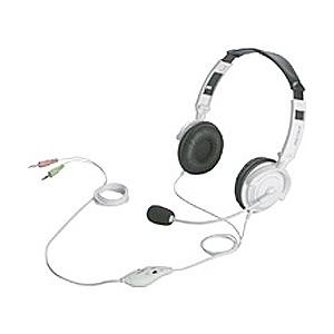 BUFFALO(バッファロー) BSHSH12WH (ヘッドセット/ノイズキャンセルマイク/φ3.5ステレオミニプラグ/ホワイト) 【864】 | BUFFALO