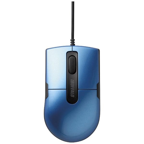 BUFFALO(バッファロー) 有線BlueLEDマウス［USB 1.5m・Mac／Win］　BSMBU26SSシリーズ 静音 Sサイズ （3ボタン・ブルー）　BSMBU26SSBL 【Windows10動作対応】 | BUFFALO | 01