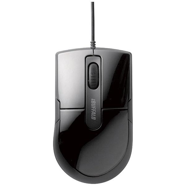 有線BlueLEDマウス［USB 1.5m・Mac／Win］　BSMBU26SMシリーズ 静音 Mサイズ （3ボタン・ブラック）　BSMBU26SMBK PS5対応 【Windows10動作対応】 | BUFFALO | 01