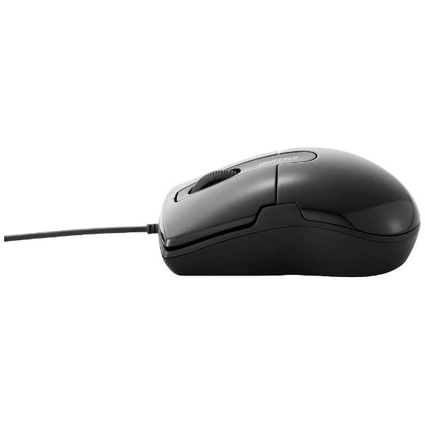 有線BlueLEDマウス［USB 1.5m・Mac／Win］　BSMBU26SMシリーズ 静音 Mサイズ （3ボタン・ブラック）　BSMBU26SMBK PS5対応 【Windows10動作対応】 | BUFFALO | 02