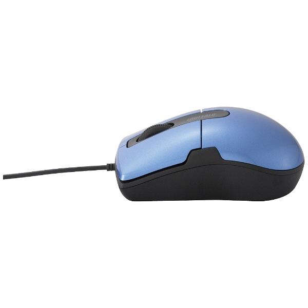 有線BlueLEDマウス［USB 1.5m・Mac／Win］　BSMBU26SMシリーズ 静音 Mサイズ （3ボタン・ブルー）　BSMBU26SMBL PS5対応 【Windows10動作対応】 | BUFFALO | 02