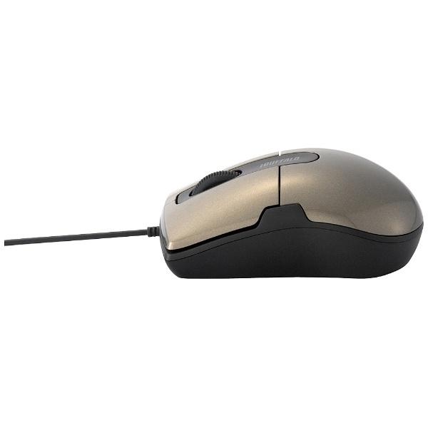 有線BlueLEDマウス［USB 1.5m・Mac／Win］　BSMBU26SMシリーズ 静音 Mサイズ （3ボタン・ブラウン）　BSMBU26SMBW  PS5対応 [ブルーLED方式] | BUFFALO | 03