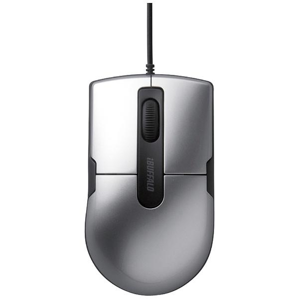 有線BlueLEDマウス［USB 1.5m・Mac／Win］　BSMBU26SMシリーズ 静音 Mサイズ （3ボタン・シルバー）　BSMBU26SMSV PS5対応 【Windows10動作対応】 | BUFFALO | 01