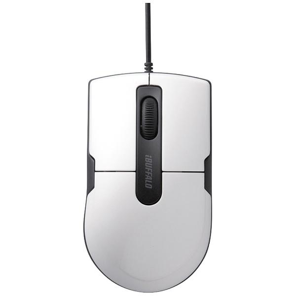BUFFALO(バッファロー) 有線マウス［BlueLED・USB 1.5m・Mac／Win］　BSMBU26SMシリーズ 静音 Mサイズ （3ボタン・ホワイト）　BSMBU26SMWH PS5対応 | BUFFALO | 01