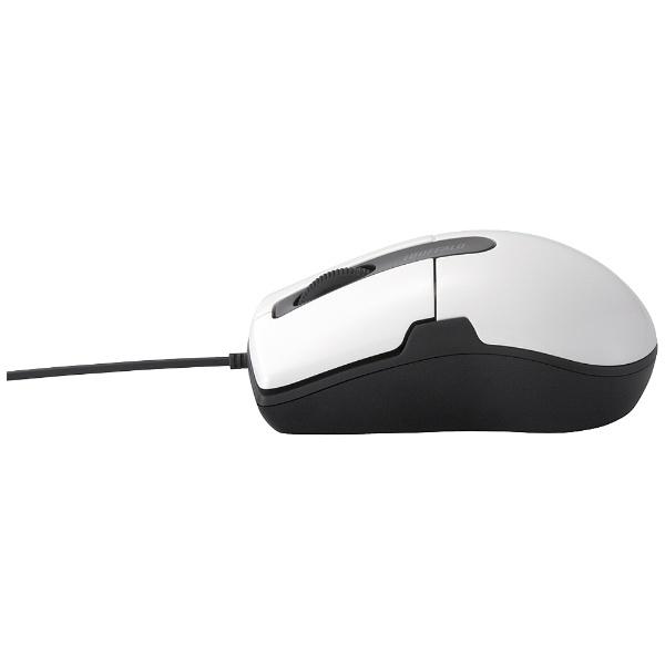 BUFFALO(バッファロー) 有線マウス［BlueLED・USB 1.5m・Mac／Win］　BSMBU26SMシリーズ 静音 Mサイズ （3ボタン・ホワイト）　BSMBU26SMWH PS5対応 | BUFFALO | 02