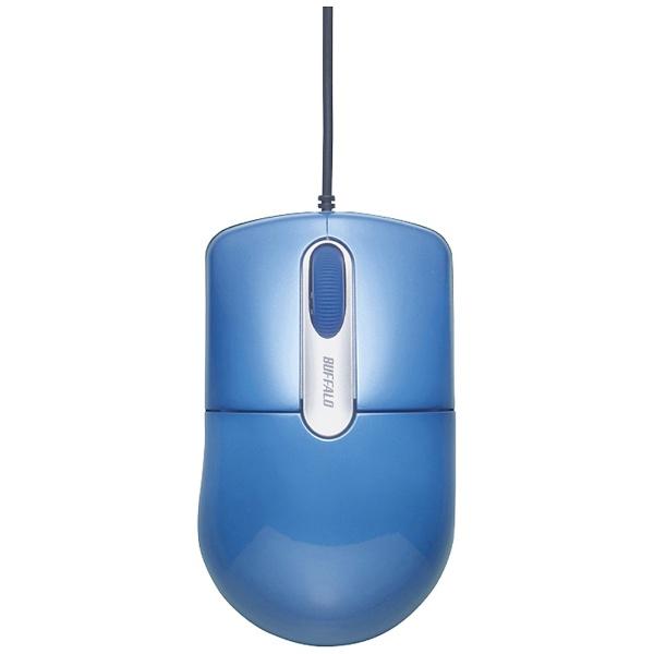 BUFFALO(バッファロー) 有線光学式マウス［USB 1.5m・Mac／Win］　BSMOU27SMシリーズ 静音 Mサイズ （3ボタン・ブルー）　BSMOU27SMBL｜y-sofmap｜02
