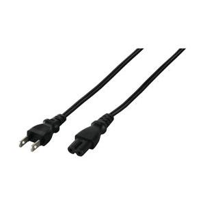 BUFFALO(バッファロー) 電源ケーブル 2ピンソケット(メス)⇔2ピンプラグ(オス) 2.0m ブラック　BSACC0520BKA | BUFFALO
