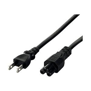 BUFFALO(バッファロー) BSACC0820BKA  電源ケーブル DELL／HP用 3ピンソケット(メス)⇔2ピンプラグ(オス) 2 | BUFFALO