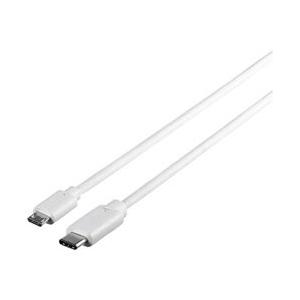 BUFFALO(バッファロー) 2.0m［USB-C ⇔ USB microB］2.0ケーブル 充電・転送　ホワイト　BSUMBC220WH | BUFFALO