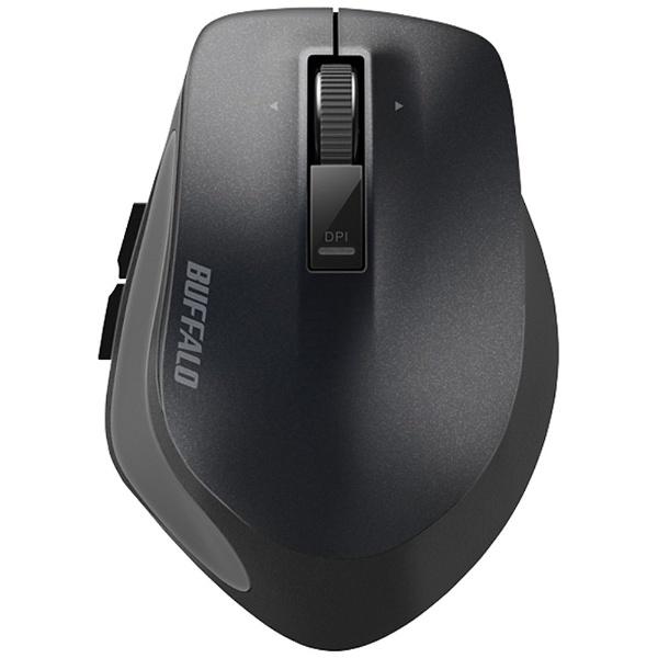 BUFFALO(バッファロー) ワイヤレスBlueLEDマウス［2.4GHz USB・Android／Mac／Win］　BSMBW500Mシリーズ 静音　Mサイズ （5ボタン・ブラック）　BSMBW500MBK | BUFFALO
