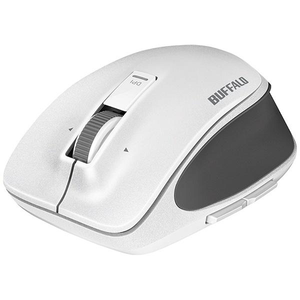BUFFALO(バッファロー) ワイヤレスBlueLEDマウス［2.4GHz USB・Android／Mac／Win］　BSMBW500Mシリーズ 静音　Mサイズ （5ボタン・ホワイト）　BSMBW500MWH | BUFFALO | 01