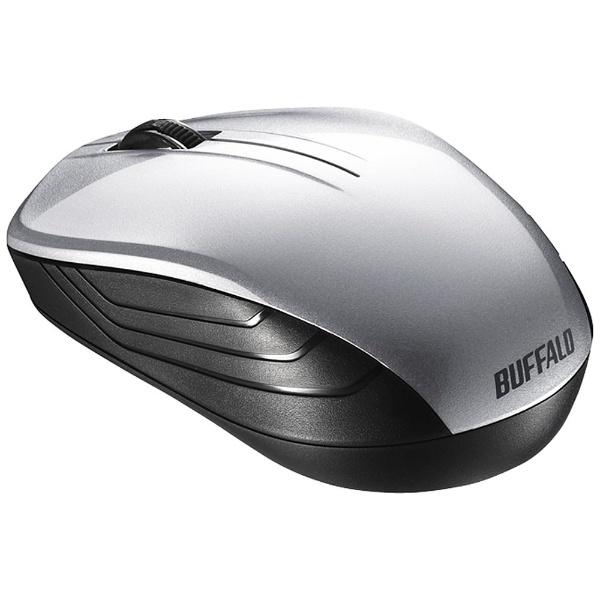 BUFFALO(バッファロー) BSMBW108SV マウス BSMBW108シリーズ シルバー [BlueLED /3ボタン /USB /無線(ワイヤレス)] | BUFFALO | 01