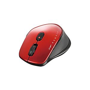 BUFFALO(バッファロー) マウス (Chrome/Android/iOS/Mac/Windows11対応) レッド BSMBB540RD ［BlueLED /無線(ワイヤレス) /5ボタン /Bluetooth］ | BUFFALO