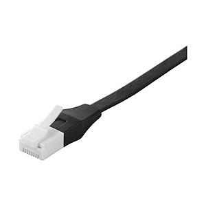 BUFFALO(バッファロー) ツメの折れないLANケーブル カテゴリー6 ストレート フラットタイプ （ブラック・1m）　BCLS6F10BK 【864】 | BUFFALO