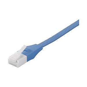BUFFALO(バッファロー) ツメの折れないLANケーブル カテゴリー6　ストレート　フラットタイプ （ブルー・1m）　BCLS6F10BL | BUFFALO