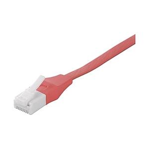 BUFFALO(バッファロー) ツメの折れないLANケーブル カテゴリー6 ストレート フラットタイプ （ピンク・1m）　BCLS6F10PK 【864】 | BUFFALO