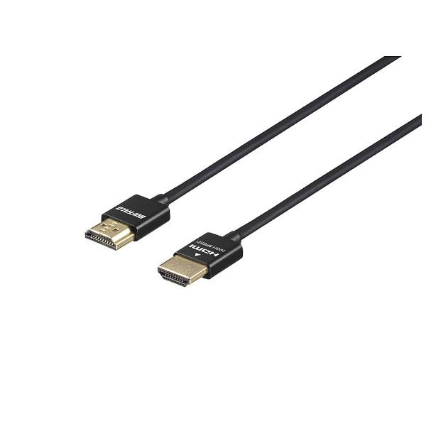 BUFFALO(バッファロー) 1m［HDMI ⇔ HDMI］　4K・3D・イーサネット対応 HDMIケーブル スリムモデル　BSHD3S10BK｜y-sofmap｜02