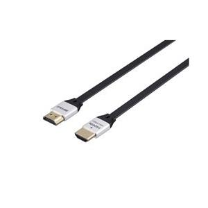 BUFFALO(バッファロー) 1m［HDMI ⇔ HDMI］　4K・3D・イーサネット対応 HDMIケーブル フラットモデル　BSHD3F10BK | BUFFALO