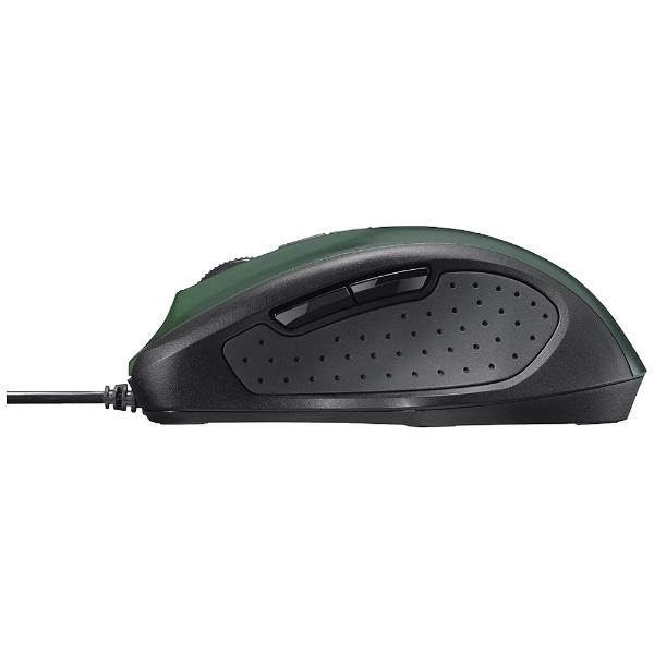 BUFFALO(バッファロー) BSMBU308GR　有線BlueLEDマウス［USB・Mac／Win］静音（5ボタン・グリーン） [振込不可] | BUFFALO | 02