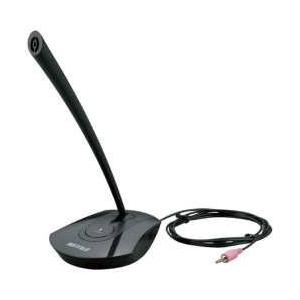 BUFFALO(バッファロー) 有線マイク［φ3.5mm ミニプラグ］ ミュート付 ブラック　BSHSMPM100BK | BUFFALO