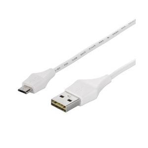 BUFFALO(バッファロー) どっちもUSB2.0ケーブル (A to microB) 1.2m ホワイト BCUAMBD212WH 【864】 | BUFFALO