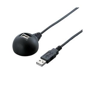 BUFFALO(バッファロー) BCUC20EDBK　USB延長ケーブル（Type-A用）スタンドタイプ [2.0m/ブラック] | BUFFALO