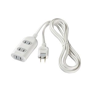 BUFFALO(バッファロー) 2ピン式電源タップ 3個口 1m ホワイト BCTAPST2310WH ホワイト 【864】 | BUFFALO
