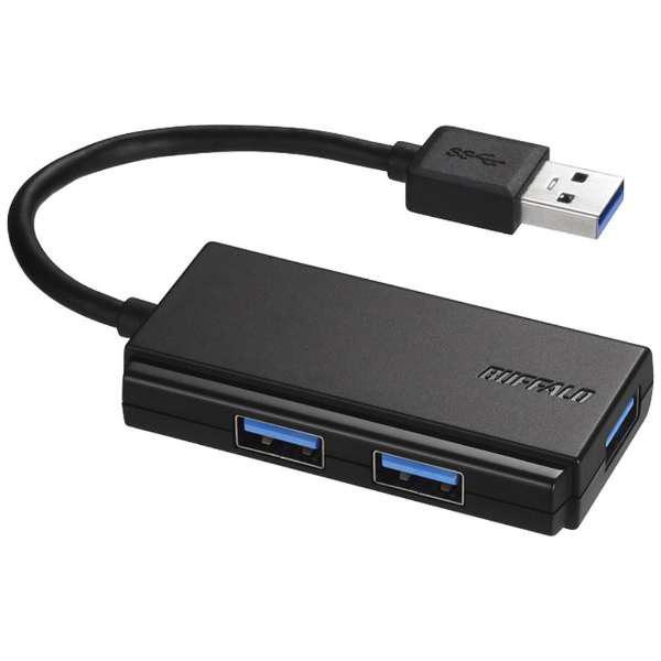 BUFFALO(バッファロー) USB3.0 バスパワー 3ポート ハブ ブラック BSH3U108U3BK ブラック | BUFFALO | 01