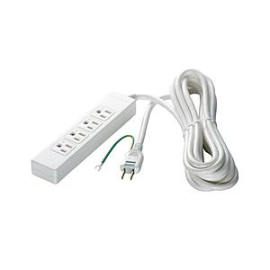 BUFFALO(バッファロー) 3ピン式電源タップ 4個口 2m ホワイト BCTAPST3420WH ホワイト 【864】 | BUFFALO