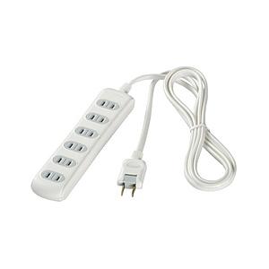 BUFFALO(バッファロー) 2ピン式電源タップ 6個口 シャッター付 3m ホワイト BCTAPSH2630WH ホワイト 【852】 | BUFFALO