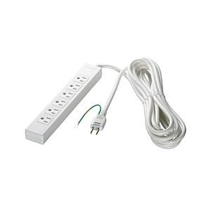 BUFFALO(バッファロー) 3ピン式電源タップ 6個口 マグネット付 2m ホワイト BCTAPMG3620WH ホワイト 【864】 | BUFFALO