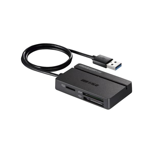 BUFFALO(バッファロー) USB3.0 マルチカードリーダー スタンダードモデル BSCR108U3BK ブラック [振込不可] | BUFFALO | 01