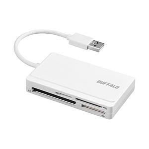 BUFFALO(バッファロー) USB2.0 マルチカードリーダー ケーブル収納モデル ホワイト BSCR308U2WH | BUFFALO