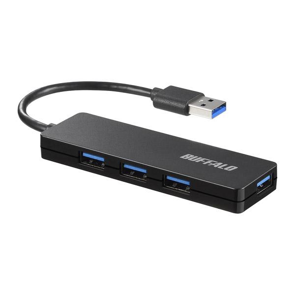 BUFFALO(バッファロー) BSH4U128U3BK USB3.0 4ポートバスパワーハブ ブラック | BUFFALO | 01