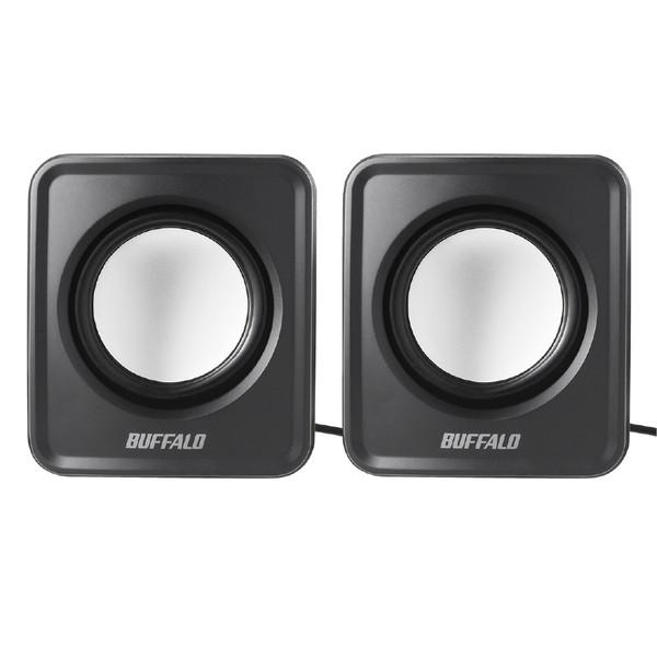 BUFFALO(バッファロー) BSSP108UBK PC用スピーカー USB電源コンパクトサイズ ブラック 【864】 | BUFFALO | 01
