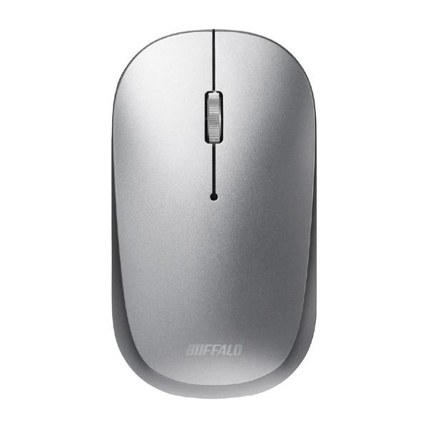 BUFFALO(バッファロー) 薄型 3ボタン 無線 BlueLEDマウス ノーマル シルバー BSMBW338NSV | BUFFALO | 02