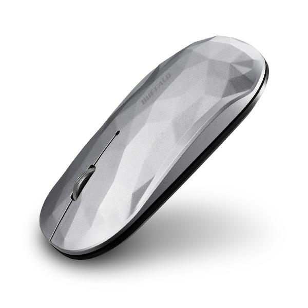 BUFFALO(バッファロー) 薄型 3ボタン 無線 BlueLEDマウス ジオメトリー シルバー BSMBW338GSV | BUFFALO | 05