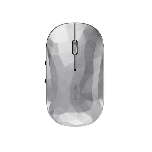 BUFFALO(バッファロー) マウス  ジオメトリー/シルバー BSMBB538GSV ［BlueLED /無線(ワイヤレス) /5ボタン /Bluetooth］ | BUFFALO | 02