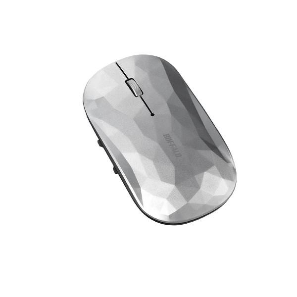 BUFFALO(バッファロー) マウス  ジオメトリー/シルバー BSMBB538GSV ［BlueLED /無線(ワイヤレス) /5ボタン /Bluetooth］ | BUFFALO | 03