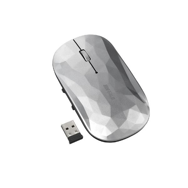 BUFFALO(バッファロー) マウス  ジオメトリー/シルバー BSMBW538GSV ［BlueLED /無線(ワイヤレス) /5ボタン /USB］ | BUFFALO | 04