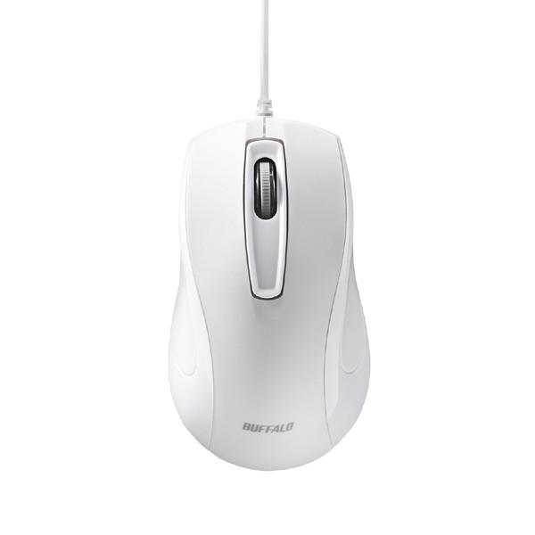 BUFFALO(バッファロー) マウス SIAA抗菌 ホワイト BSMBU118WH ［BlueLED /有線 /3ボタン /USB］ | BUFFALO | 02