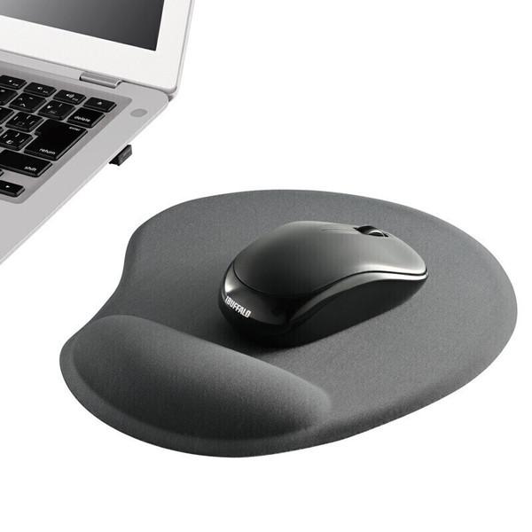 BUFFALO(バッファロー) BSPD16GY マウスパッド [200ｘ230ｘ23mm] リストレスト付 グレー 【864】 | BUFFALO | 02