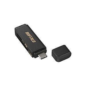 BUFFALO(バッファロー) BSCR120U3CBK USB3.0 TypeCカードリーダー  ブラック ［USB3.1 /スマホ・タブレット対応］ 【864】 | BUFFALO