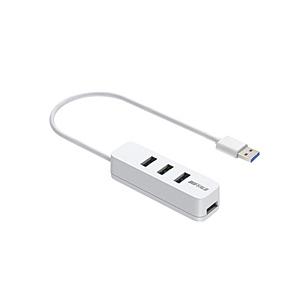 BUFFALO(バッファロー) BSH4U328U3WH USB-Aハブ (Chrome/Mac/Windows11対応) ホワイト ［バスパワー /4ポート /USB 3.2 Gen1対応］ | BUFFALO