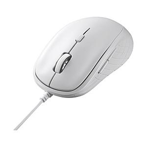 BUFFALO(バッファロー) マウス (Chrome/Mac/Windows11対応) ホワイト BSMBU310WH ［BlueLED /有線 /5ボタン /USB］ | BUFFALO