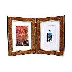 万丈 フォトフレーム ペアフレーム （縦型/L判/キャメル） PF-2LWTCC | 